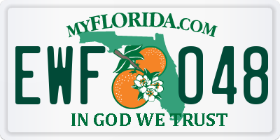 FL license plate EWFO48