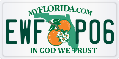 FL license plate EWFP06