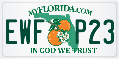 FL license plate EWFP23