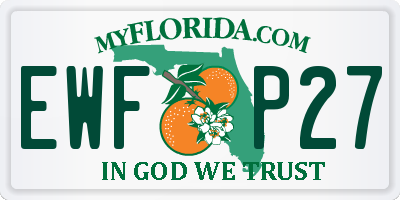 FL license plate EWFP27