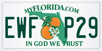 FL license plate EWFP29