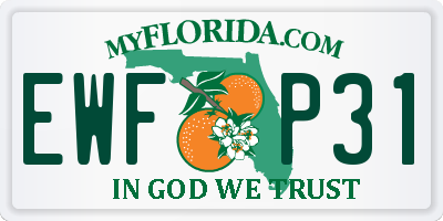 FL license plate EWFP31