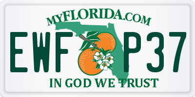 FL license plate EWFP37