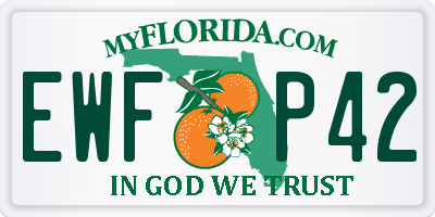 FL license plate EWFP42