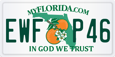 FL license plate EWFP46