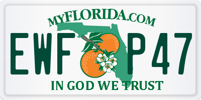 FL license plate EWFP47