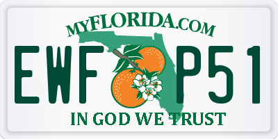 FL license plate EWFP51