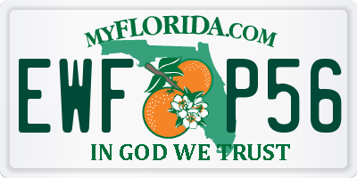 FL license plate EWFP56
