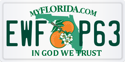FL license plate EWFP63