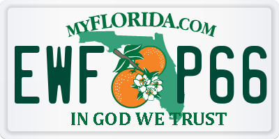 FL license plate EWFP66
