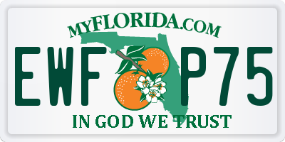 FL license plate EWFP75