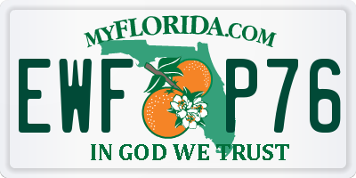 FL license plate EWFP76