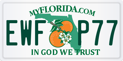 FL license plate EWFP77