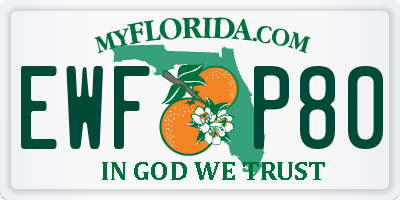 FL license plate EWFP80