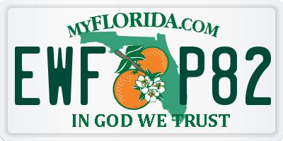 FL license plate EWFP82
