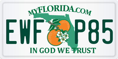 FL license plate EWFP85