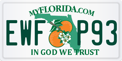 FL license plate EWFP93