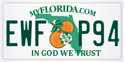 FL license plate EWFP94