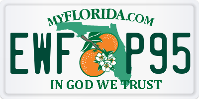 FL license plate EWFP95