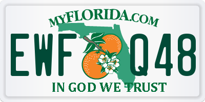 FL license plate EWFQ48