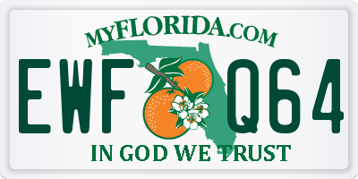 FL license plate EWFQ64