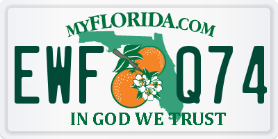 FL license plate EWFQ74