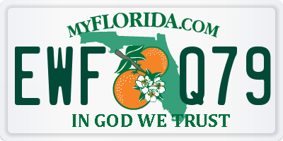 FL license plate EWFQ79