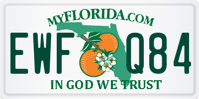 FL license plate EWFQ84