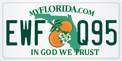 FL license plate EWFQ95