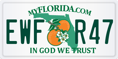 FL license plate EWFR47