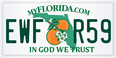 FL license plate EWFR59