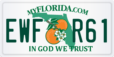 FL license plate EWFR61