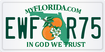 FL license plate EWFR75