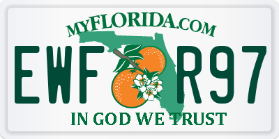 FL license plate EWFR97