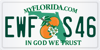 FL license plate EWFS46