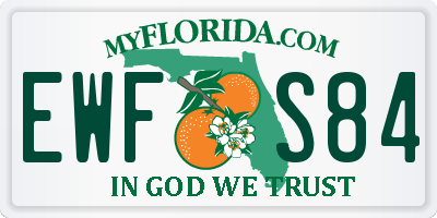 FL license plate EWFS84