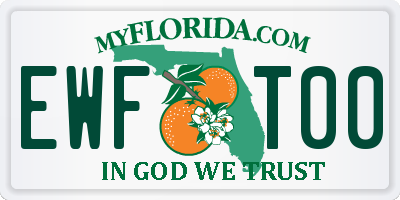 FL license plate EWFT00