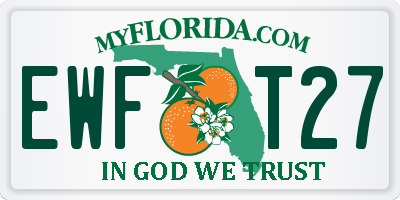 FL license plate EWFT27
