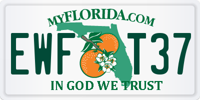 FL license plate EWFT37