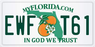 FL license plate EWFT61