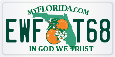 FL license plate EWFT68