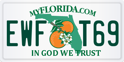 FL license plate EWFT69