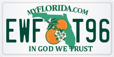FL license plate EWFT96