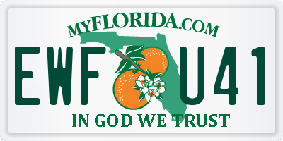 FL license plate EWFU41