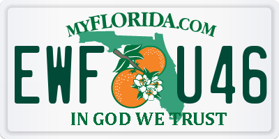 FL license plate EWFU46