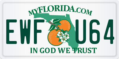 FL license plate EWFU64