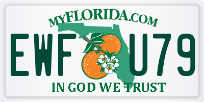 FL license plate EWFU79