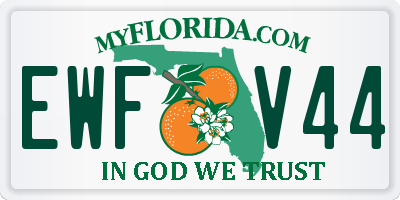 FL license plate EWFV44