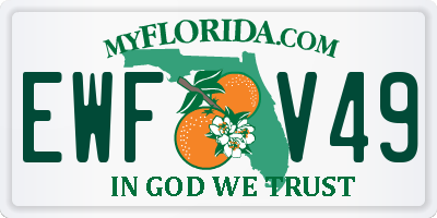 FL license plate EWFV49
