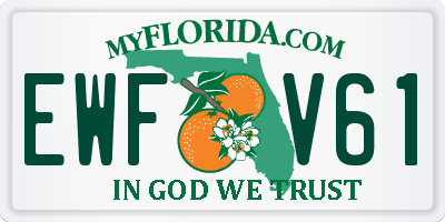 FL license plate EWFV61